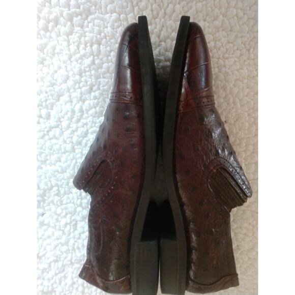 Stacy Adams Ostrich/Gator Pattern Genuine Leather Men\'s Loafer Sz 8.5 M main image 4